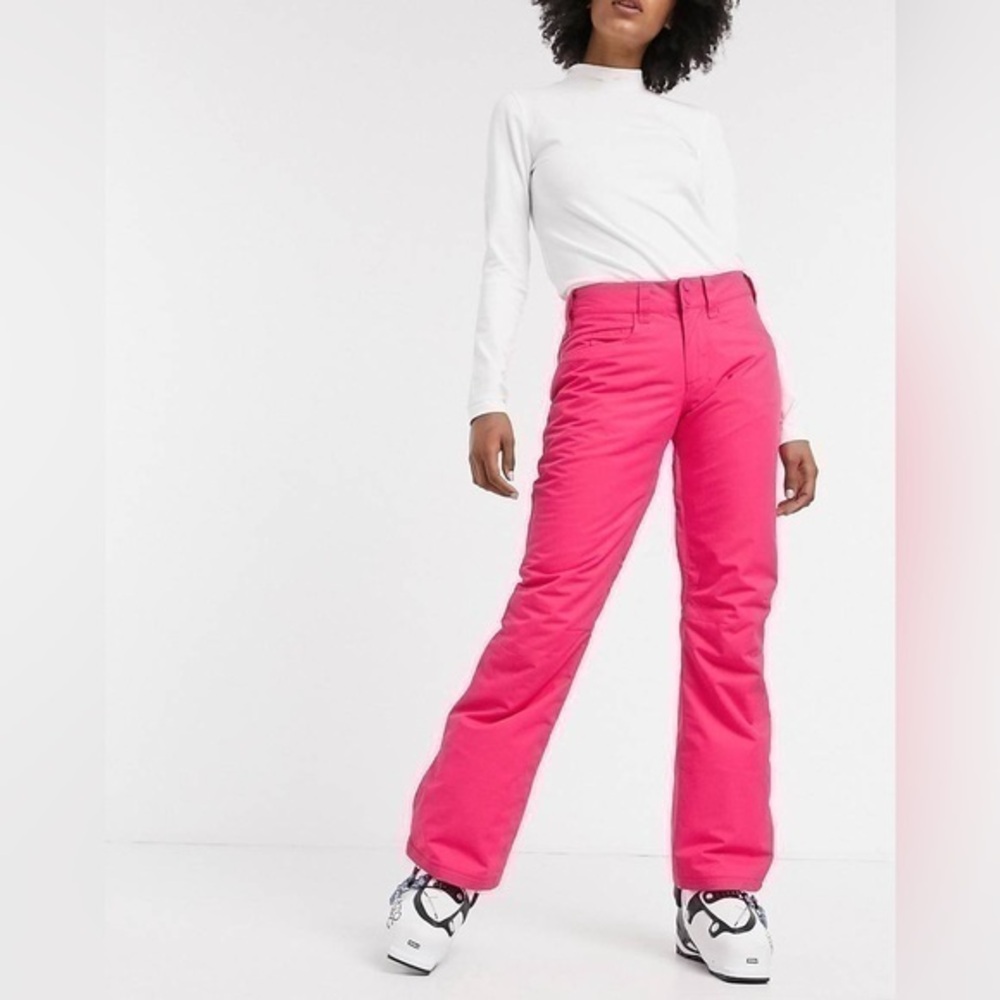 NWT Roxy Girl Backyard Pink DryFlight Technology Insulated Snow Pants 16 XXL